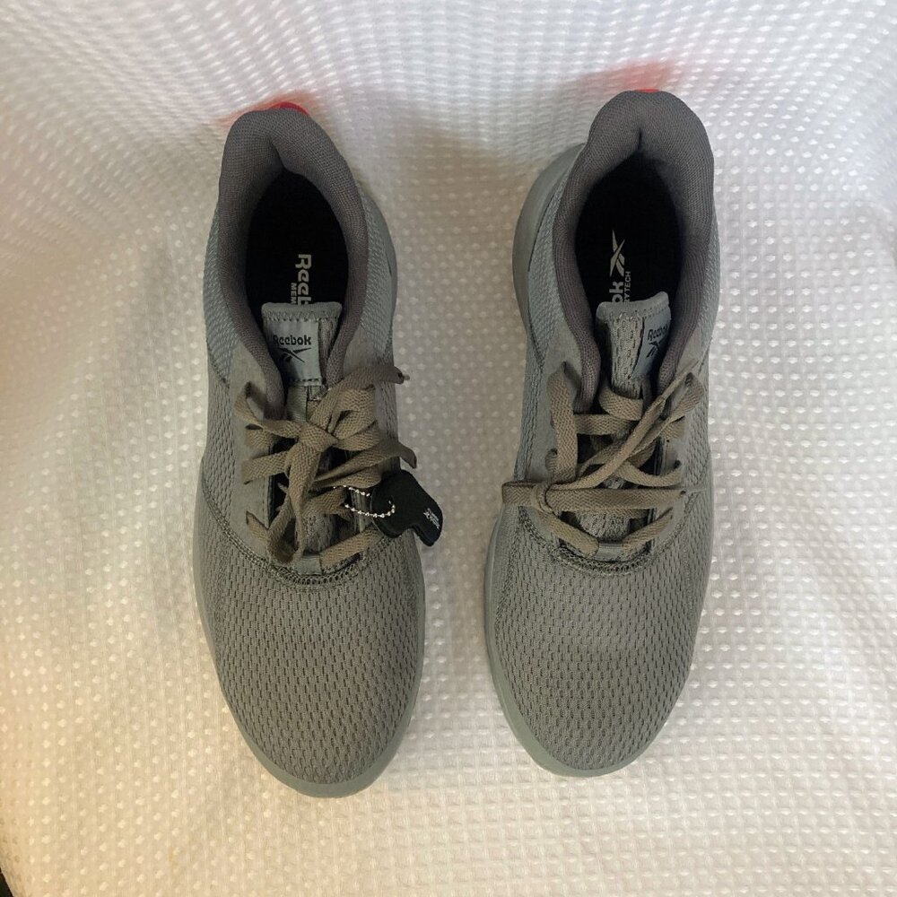 Reebok work shoes with steel toe, gray, mens size 10, brand new without box